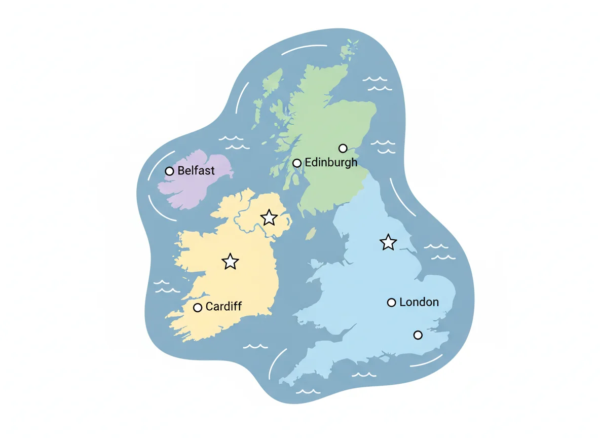 The countries of the UK