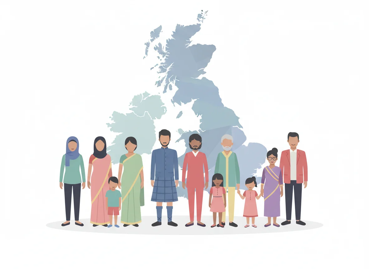 UK population, ethnic diversity and migration (illustration 1)